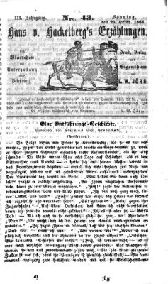 Hans von Hackelberg's Erzählungen Sonntag 23. Oktober 1864