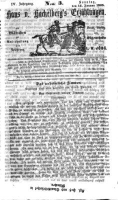 Hans von Hackelberg's Erzählungen Sonntag 15. Januar 1865