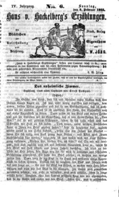 Hans von Hackelberg's Erzählungen Sonntag 5. Februar 1865