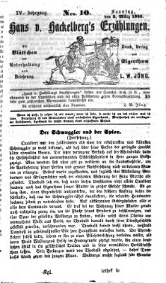 Hans von Hackelberg's Erzählungen Sonntag 5. März 1865