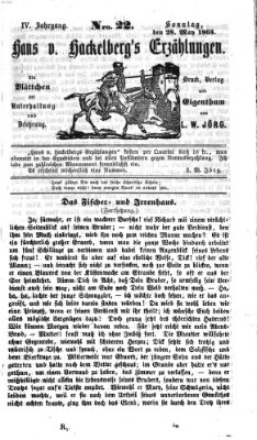 Hans von Hackelberg's Erzählungen Sonntag 28. Mai 1865