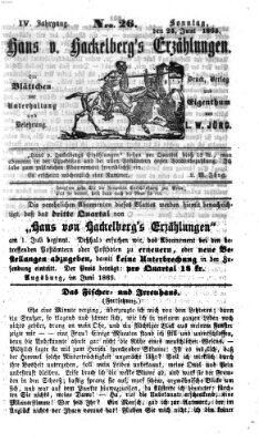 Hans von Hackelberg's Erzählungen Freitag 23. Juni 1865