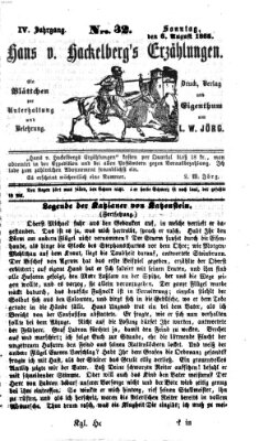 Hans von Hackelberg's Erzählungen Sonntag 6. August 1865