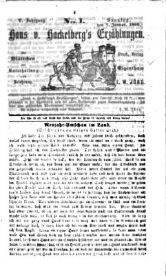 Hans von Hackelberg's Erzählungen Sonntag 7. Januar 1866