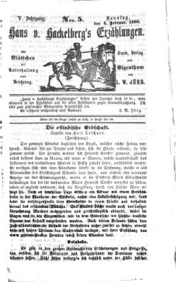 Hans von Hackelberg's Erzählungen Sonntag 4. Februar 1866