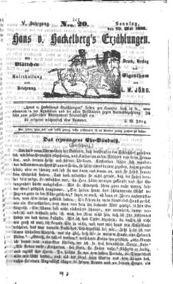 Hans von Hackelberg's Erzählungen Sonntag 20. Mai 1866