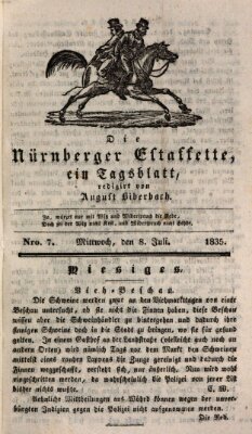 Die Nürnberger Estaffette Mittwoch 8. Juli 1835