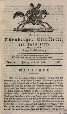 Die Nürnberger Estaffette Freitag 10. Juli 1835