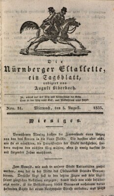 Die Nürnberger Estaffette Mittwoch 5. August 1835