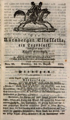 Die Nürnberger Estaffette Dienstag 11. August 1835