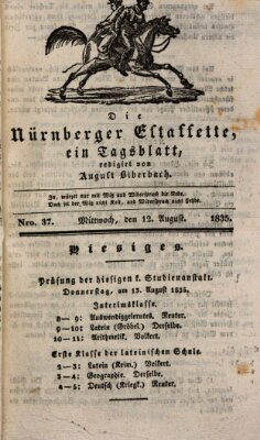 Die Nürnberger Estaffette Mittwoch 12. August 1835