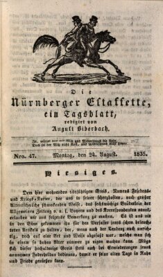 Die Nürnberger Estaffette Montag 24. August 1835