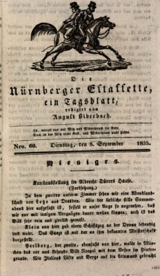 Die Nürnberger Estaffette Dienstag 8. September 1835