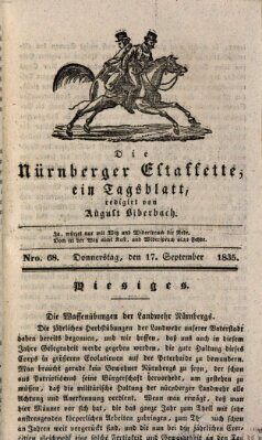 Die Nürnberger Estaffette Donnerstag 17. September 1835