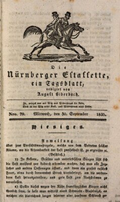 Die Nürnberger Estaffette Mittwoch 30. September 1835