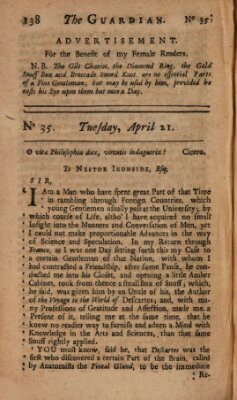 The Englishman Freitag 21. April 1713