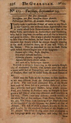 The Englishman Freitag 29. September 1713