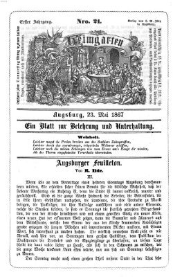 Heimgarten Donnerstag 23. Mai 1867