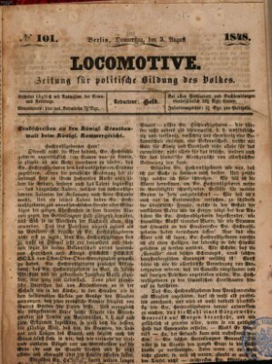 Locomotive Donnerstag 3. August 1848