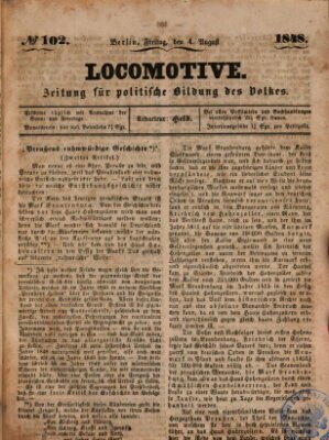 Locomotive Freitag 4. August 1848