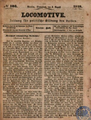 Locomotive Samstag 5. August 1848