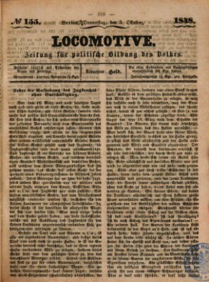 Locomotive Donnerstag 5. Oktober 1848