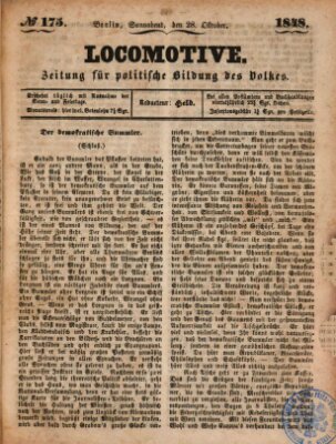 Locomotive Samstag 28. Oktober 1848