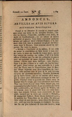 Journal général de l'Europe ou Mercure national et étranger Samstag 10. Januar 1789