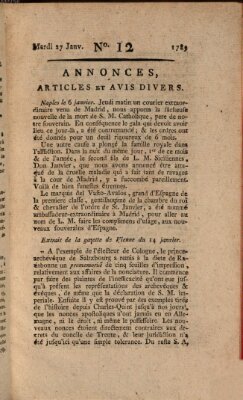 Journal général de l'Europe ou Mercure national et étranger Dienstag 27. Januar 1789