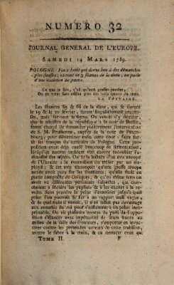 Journal général de l'Europe ou Mercure national et étranger Samstag 14. März 1789