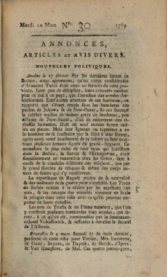 Journal général de l'Europe ou Mercure national et étranger Dienstag 10. März 1789