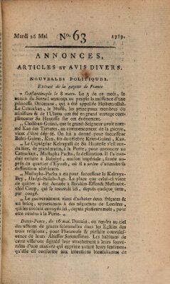 Journal général de l'Europe ou Mercure national et étranger Dienstag 26. Mai 1789