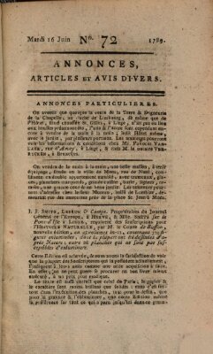 Journal général de l'Europe ou Mercure national et étranger Dienstag 16. Juni 1789