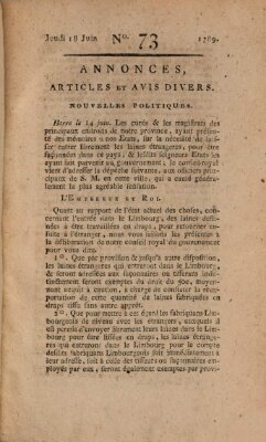 Journal général de l'Europe ou Mercure national et étranger Donnerstag 18. Juni 1789