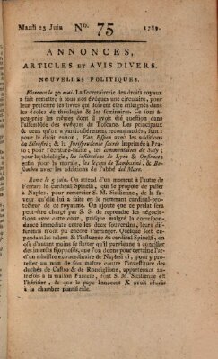 Journal général de l'Europe ou Mercure national et étranger Dienstag 23. Juni 1789