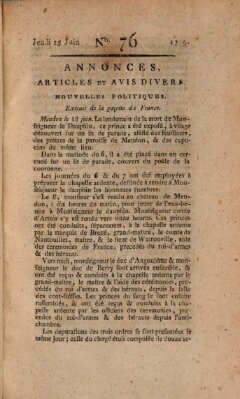 Journal général de l'Europe ou Mercure national et étranger Donnerstag 25. Juni 1789