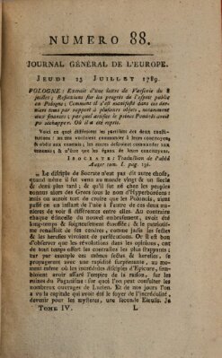 Journal général de l'Europe ou Mercure national et étranger Donnerstag 23. Juli 1789