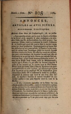 Journal général de l'Europe ou Mercure national et étranger Mittwoch 1. Juli 1789