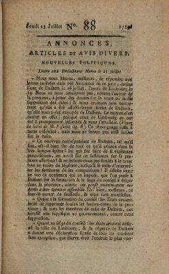 Journal général de l'Europe ou Mercure national et étranger Donnerstag 23. Juli 1789