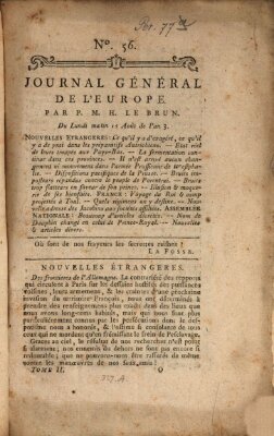 Journal général de l'Europe ou Mercure national et étranger Montag 15. August 1791