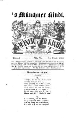 's Münchner Kindl Mittwoch 24. Oktober 1860