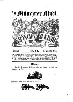 's Münchner Kindl Mittwoch 7. November 1860