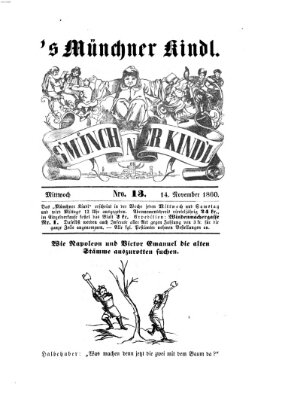 's Münchner Kindl Mittwoch 14. November 1860