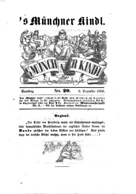 's Münchner Kindl Samstag 8. Dezember 1860