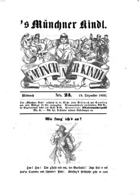 's Münchner Kindl Mittwoch 19. Dezember 1860