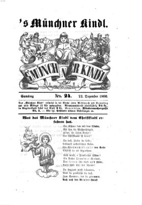 's Münchner Kindl Samstag 22. Dezember 1860