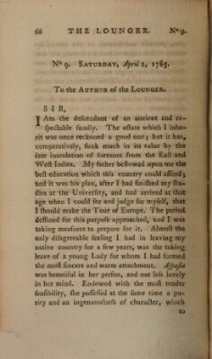 The lounger Samstag 2. April 1785