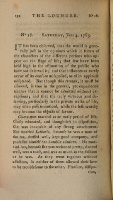 The lounger Samstag 4. Juni 1785