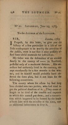 The lounger Samstag 25. Juni 1785