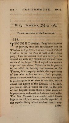 The lounger Samstag 23. Juli 1785